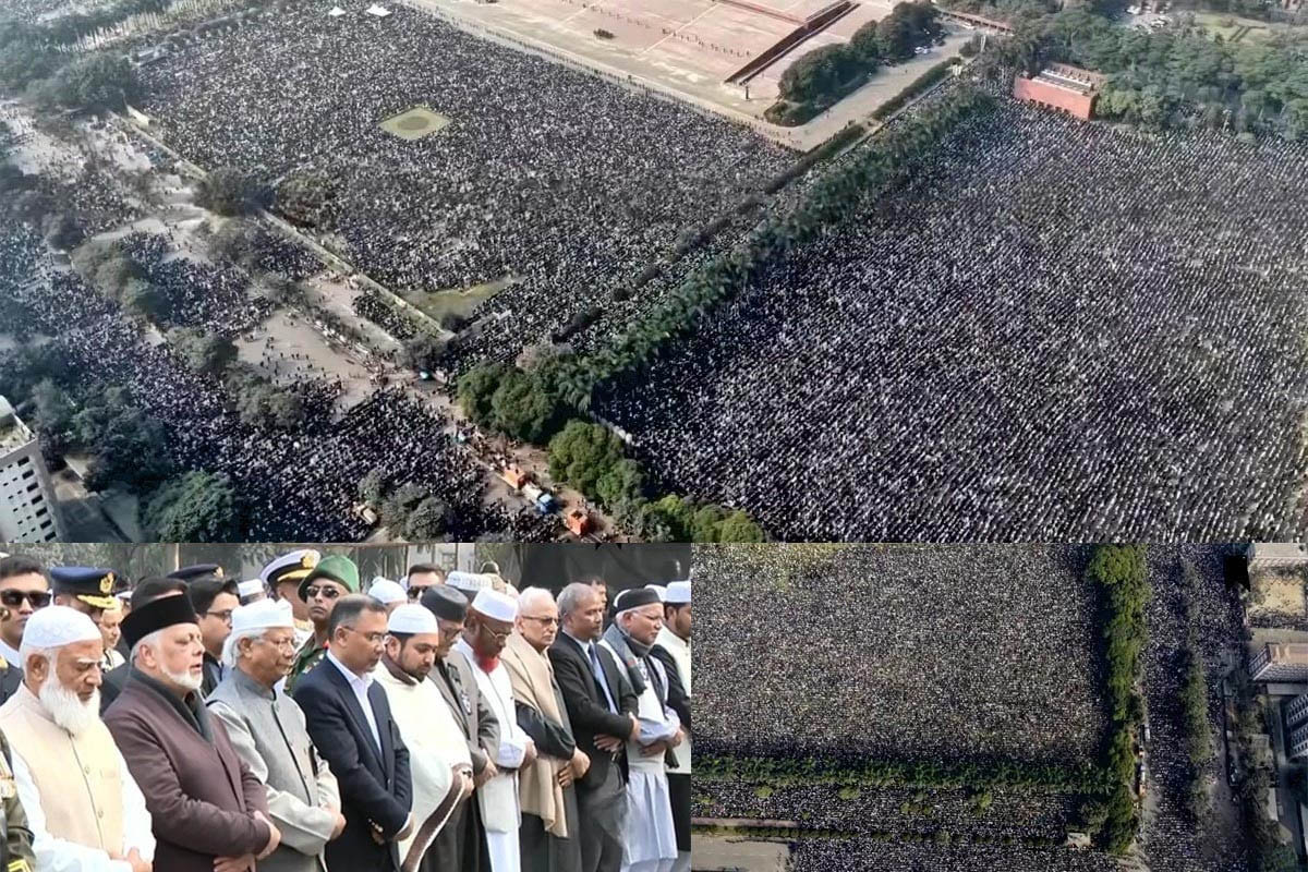 বেগম খালেদা জিয়ার জানাজা সম্পন্ন, শেষ বিদায়ে লাখ লাখ মানুষের অংশগ্রহণ